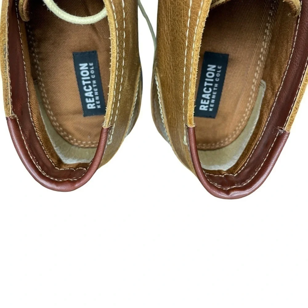 Kenneth Cole Reaction “Desert Wind” Leather Chukka Boots | Men’s 13 | Tan Brown